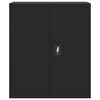 vidaXL Spintelė dokumentams, juodos spalvos, 90x40x145cm, plienas