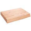 vidaXL Vonios stalvir&scaron;is, &scaron;viesiai rudas, 40x30x(2&ndash;6)cm, mediena