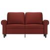 vidaXL Dvivietė sofa, raudonojo vyno spalvos, 120cm, dirbtinė oda