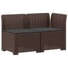 vidaXL 2-Vietis Sodo Sofas su Pagalvėlėmis, Atrodo kaip Ratano