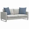 vidaXL Sofa Pagalvės 2 pcs Mėlyna 80 x 80 cm Kordūrinis audinys
