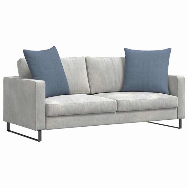 vidaXL Sofa Pagalvės 2 pcs Mėlyna 80 x 80 cm Kordūrinis audinys