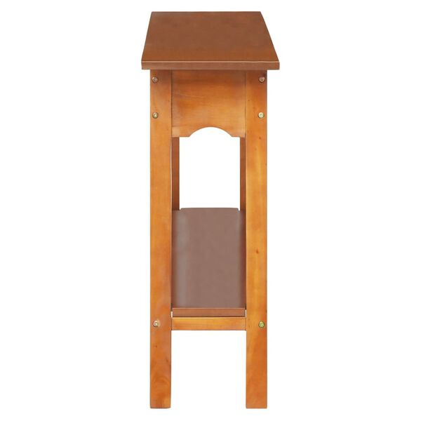 vidaXL Konsolinis staliukas, 110x30x75cm, raudonmedžio masyvas