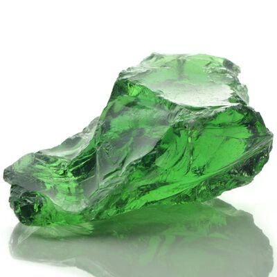 vidaXL Akmenys gabionui, stiklas, žalia spalva, 60-120 mm, 25 kg