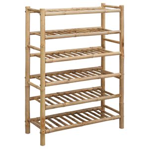vidaXL Batų stovas 68 x 28 x 96 cm Bambukas Natūrali