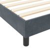 vidaXL Kiemas lova su galvūgalio Tamsiai pilka 120 x 190 cm Aksomas
