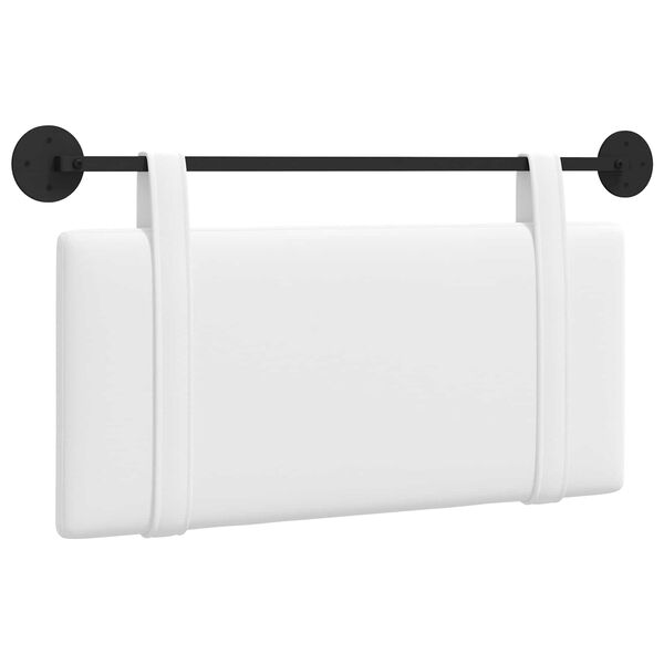 vidaXL Kabantysis galvūgalis Paprastas Baltas 100 x 55 x 5 cm audinys