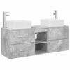 vidaXL Vonios spintos komplektas 3 vnt. Betono pilka 49,5 x 41 x 63 cm