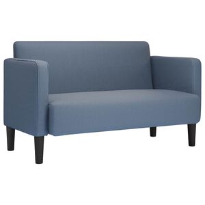 vidaXL Loveseat sofa, mėlyna, 109cm, velvetinis audinys