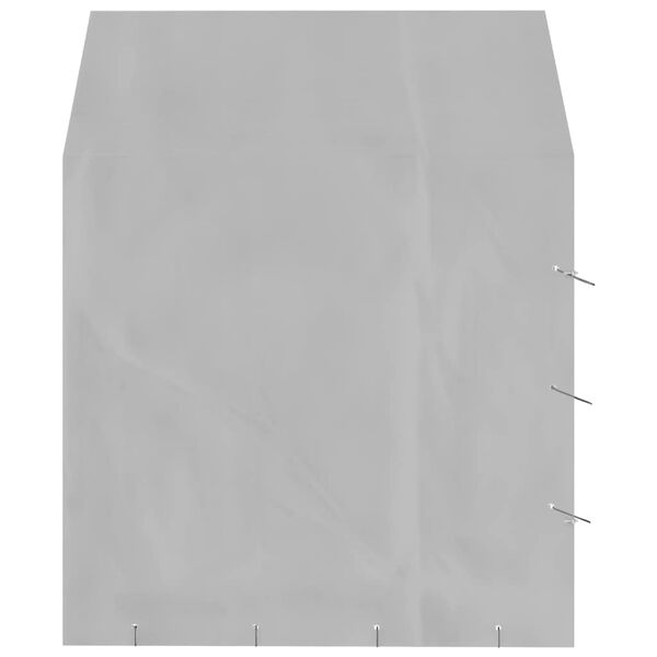 vidaXL Lauko voljeras &scaron;unims su stogu, sidabrinis, 2x2x2,5m, plienas