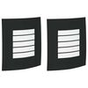 vidaXL Lauko sieninė lemputė 2 pcs Juoda 23.5 x 9 x 26 cm