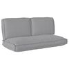 vidaXL Pagalvių komplektas Oksfordo audinys Pilka 120 x 60 x 52 cm