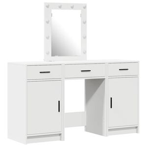 vidaXL Makiažo stalas Balta 50 x 41 x 135 cm Apdirbta mediena