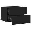 vidaXL Naktinė spintelė, juodos spalvos, 40x30x30cm, apdirbta mediena