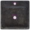 vidaXL Praustuvas, juodos spalvos, 40x40x12cm, marmuras