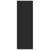vidaXL Kampinė spintelė, juodos spalvos, 33x33x100cm, apdirbta mediena