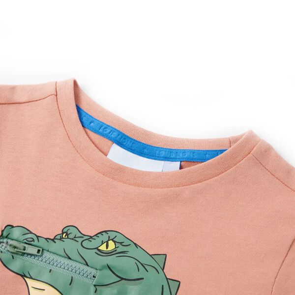 Vaikiški marškinėliai, šviesiai oranžinės spalvos, 128 dydžio