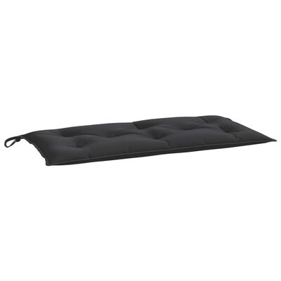vidaXL Sodo suoliuko pagalvėlė, juodos spalvos, 110x50x7cm, audinys