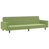 vidaXL Dvivietė sofa-lova, &scaron;viesiai žalios spalvos, aksomas