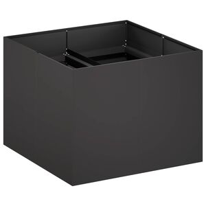 vidaXL Sodo vazonas Juoda 80 x 80 x 60 cm &Scaron;altai valcuotas plienas