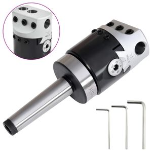 vidaXL F1-12 50mm gręžimo galvutė su MT2-M10 kotu tekinimo staklėms