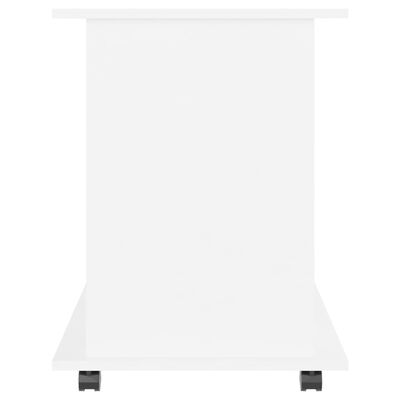 vidaXL Spintelė su ratukais, baltos spalvos, 60x45x60cm, MDP