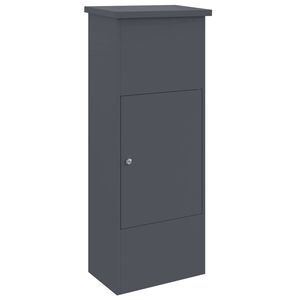 vidaXL Siuntų dėžutė Antracitas 44,5 x 29 x 110,5 cm Plienas