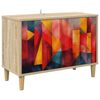 vidaXL Televizoriaus spintelė HEESCH 69 x 33 x 50 cm Sonoma ąžuolo
