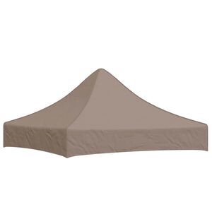 vidaXL Proginės palapinės stogas, taupe spalvos, 2x2m, 270 g/m&sup2;