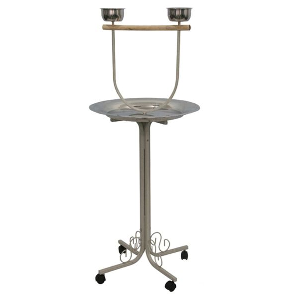 Strong Žaidimų aik&scaron;telė papūgoms Amy, sidabro pilka, 55x55x135cm