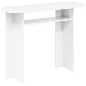 vidaXL Konsolinis stalas Balta 100 x 39,5 x 75 cm Apdirbta mediena