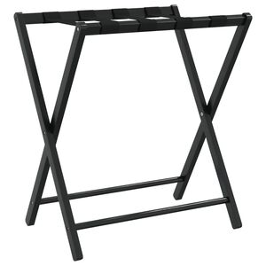 vidaXL Stovas lagaminui, juodos spalvos, 68,5x38x58cm, bambukas