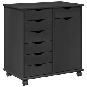 vidaXL Ratuotas kabinetas 63,5 x 39 x 65,5 cm Kietas pu&scaron;ies medis