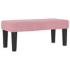 vidaXL Kiemas lova su čiužiniu Rožinė 100 x 200 cm Aksomas