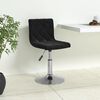 vidaXL Baro taburetė, juodos spalvos, aksomas