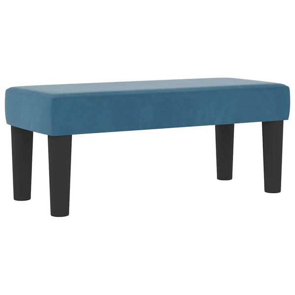 vidaXL Kiemas lova su čiužiniu Tamsi mėlyna 80 x 200 cm Aksomas