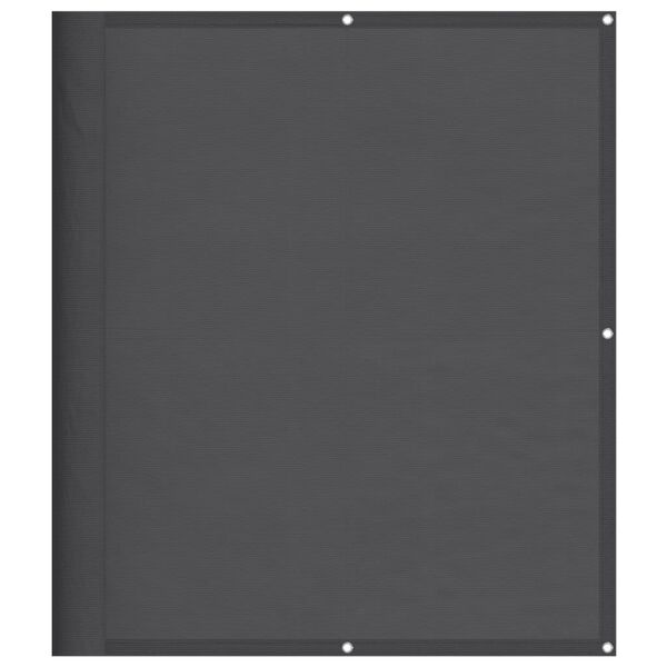 vidaXL Balkono pertvara, antracito, 120x800cm, 100% poliesteris