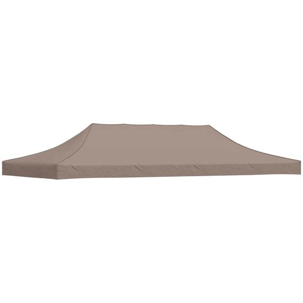 vidaXL Proginės palapinės stogas, taupe spalvos, 6x3m, 270 g/m&sup2;