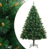 vidaXL Dirbtinė Kalėdų eglutė su &scaron;arnyrinėmis &scaron;akomis/stovu, 150cm