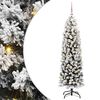 vidaXL Dirbtinė Kalėdų eglutė Žalia 150 cm PVC, plienas ir plastikas