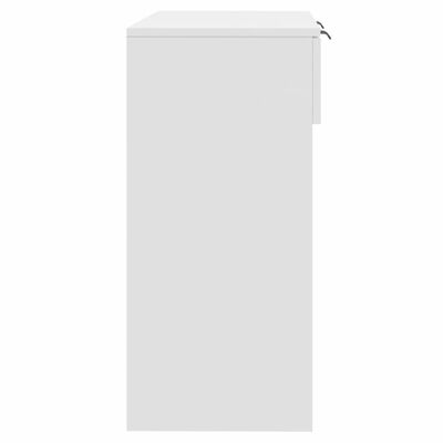 vidaXL Konsolinis staliukas, baltas, 90x36x75cm, apdirbta mediena