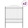 vidaXL Sodo tvora 2 pcs Pilka 170 x 215 cm