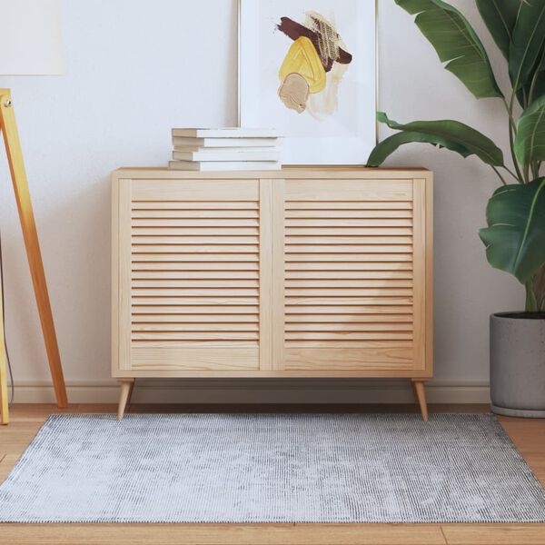 vidaXL Spintelės durelės, 2vnt., 61,5x49,4cm, pušis, žaliuzių dizaino