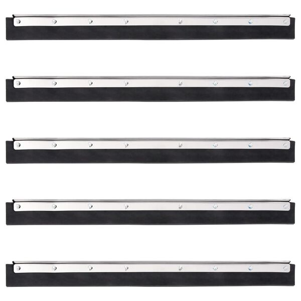 vidaXL Grindų valytuvo galvutės, 5vnt., 55x2x5 cm plienas ir guma