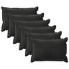 vidaXL Pagalvėlės užvalkalas 6 pcs HOUTEN Juoda 50 x 75 cm Aksomas