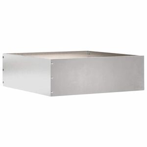 vidaXL Vejo kra&scaron;tas 40 x 40 x 13 cm Nerūdijantis plienas Sidabrinė