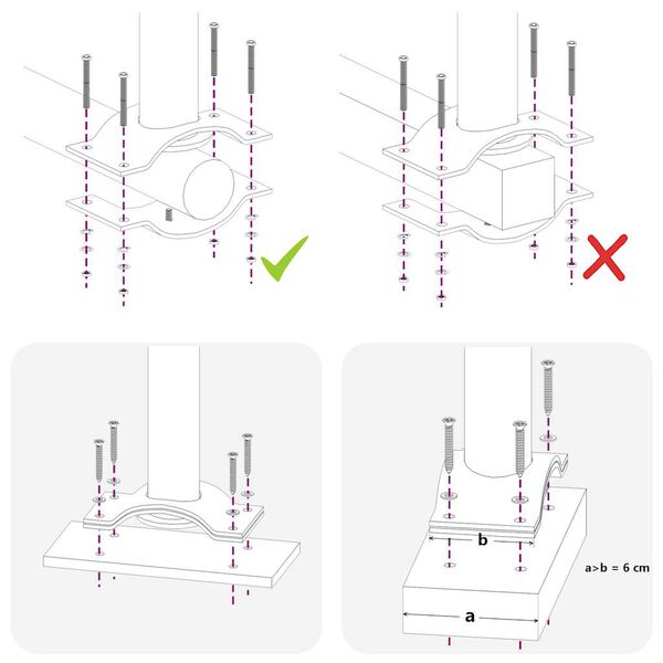 vidaXL Ištraukiama šoninė kiemo pertvara, rudos spalvos, 100x300cm