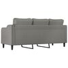 vidaXL Trivietė sofa, tamsiai pilkos spalvos, 180cm, audinys