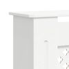 vidaXL Radiatoriaus uždangalas, baltos spalvos, 205cm, MDF