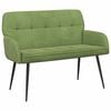 vidaXL Dvivietė sofa su metalinėmis kojelėmis 2 vietos &Scaron;viesiai žalia